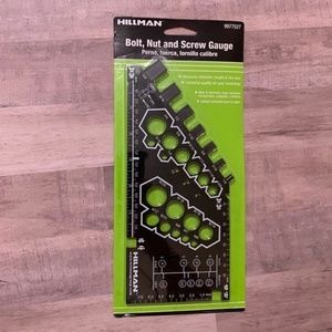 Hillman Bolt, Nut & Screw Gauge, Metric Black